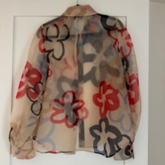 Lee Mathews sheer blouse - Picture 1 of 4